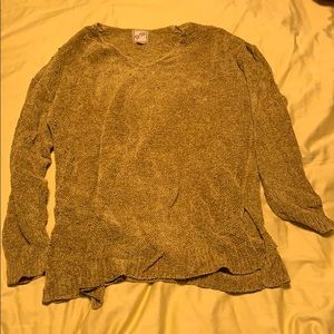 Tattered brown sweater